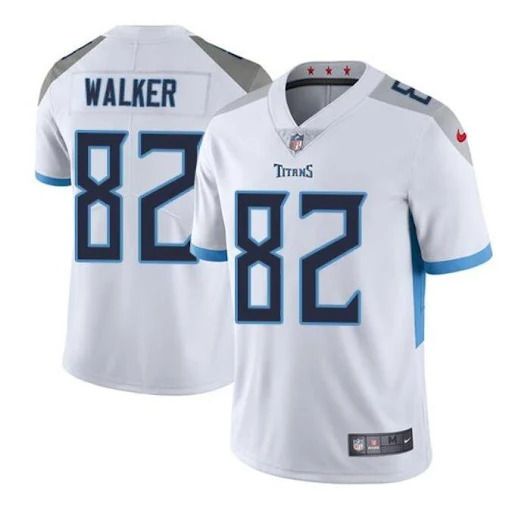 Men Tennessee Titans 82 Delanie Walker Nike White Vapor Limited NFL Jersey